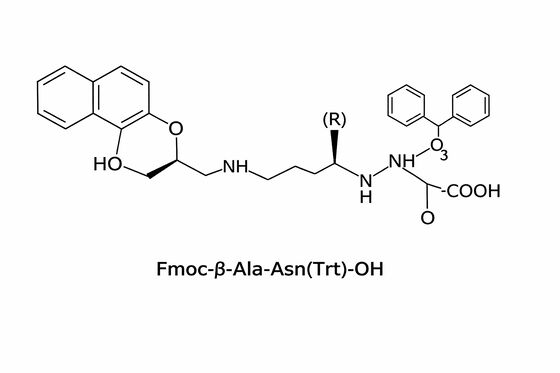 Fmoc-β-Ala-Asn ((Trt) -OH SPPS पेप्टाइड के लिए डिपेप्टाइड